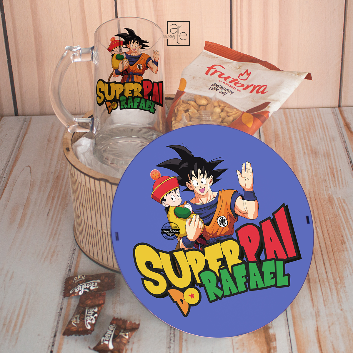Kit caixa XL Dragonball "Super Pai"