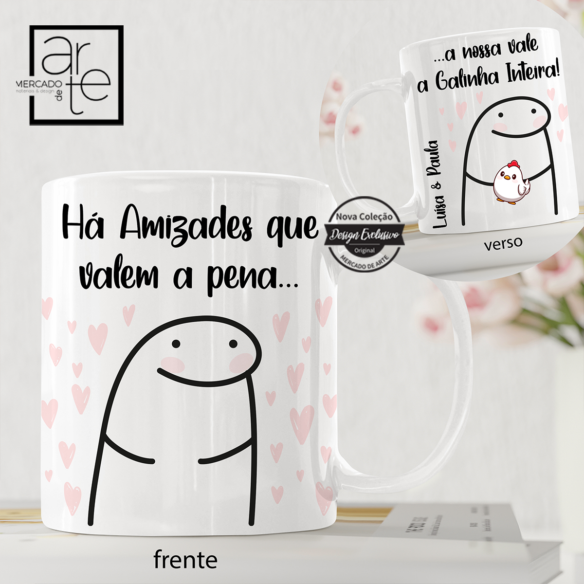 Novidade! Encontre connosco os presentes mais originais e divertidos para todas as pessoas e ocasiões! Caneca flork " Há amizades que valem a pena, a nossa vale a galinha inteira". Personalize com a frase que desejar ou aproveite a nossa sugestão colocando no campo de texto a gravar : igual à imagem + nome a personalizar. REF:MA-AMI076 Material caneca de cerâmica. 330ml.