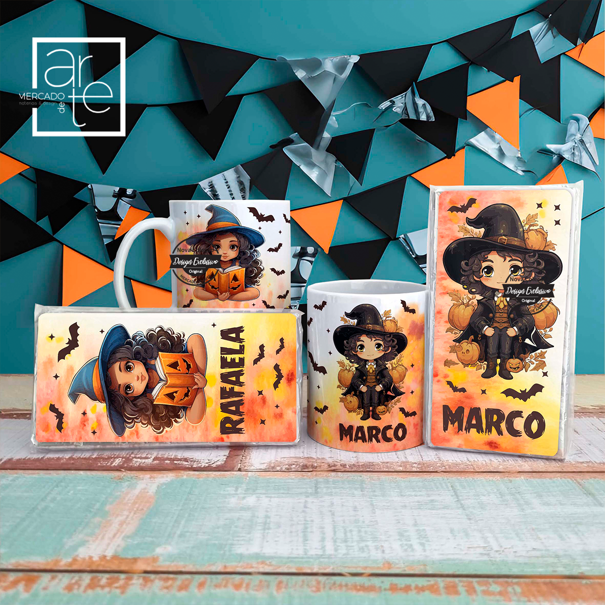 Caneca e/ou chocolate "Halloween"
