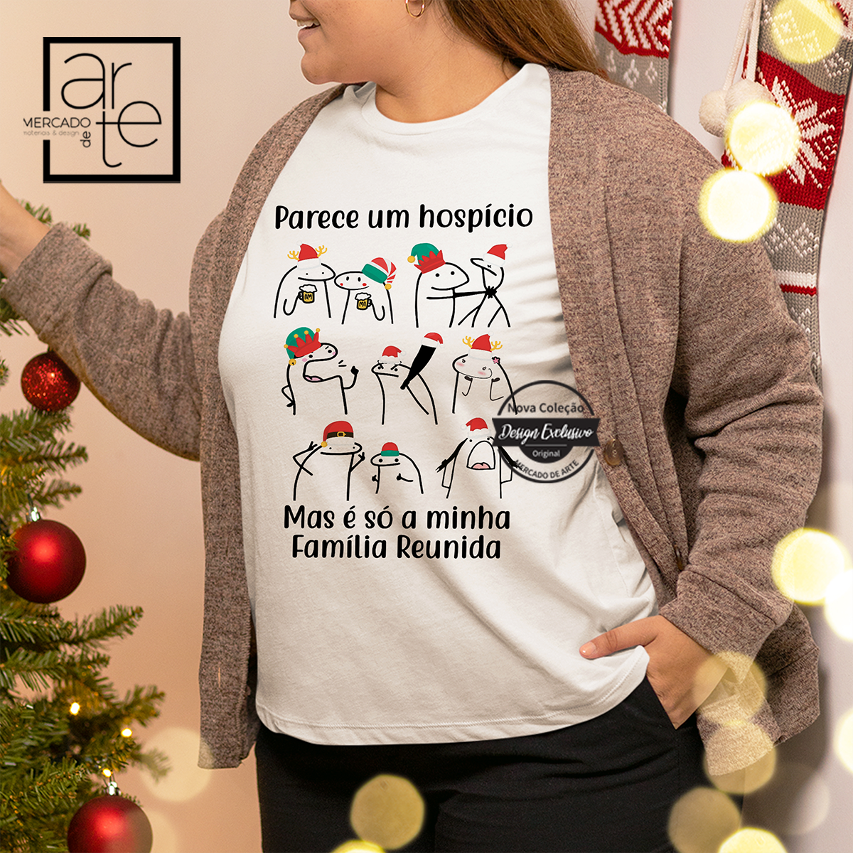 Sweats de Natal  Família – Personalize