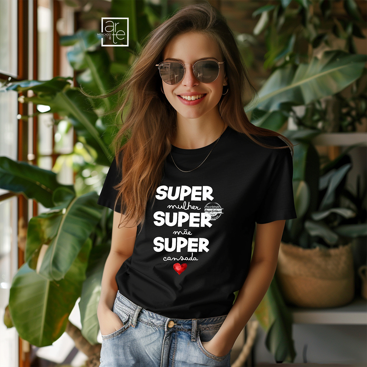 T-shirt "Super mãe..."