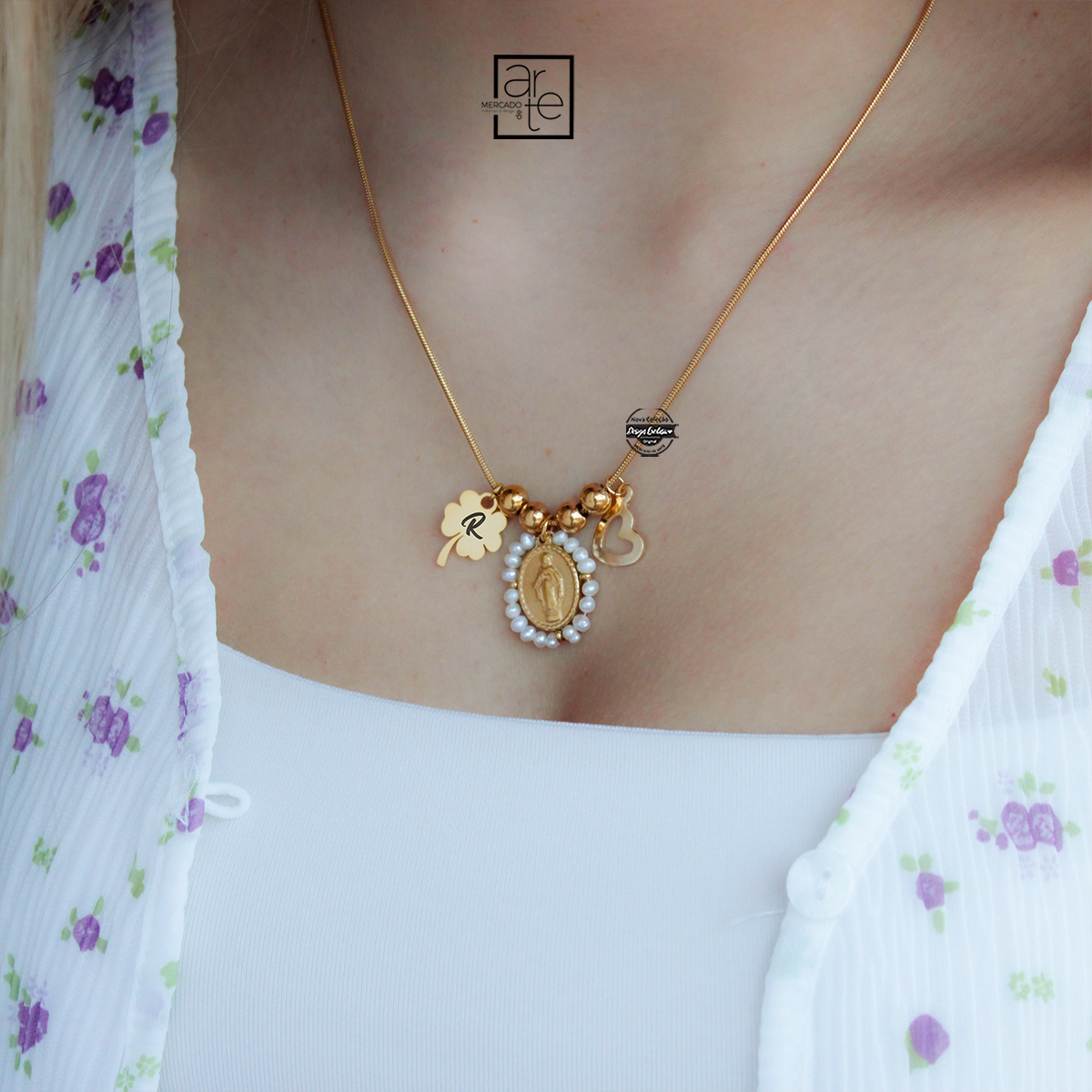 Fio santa e amuletos "Inicial"