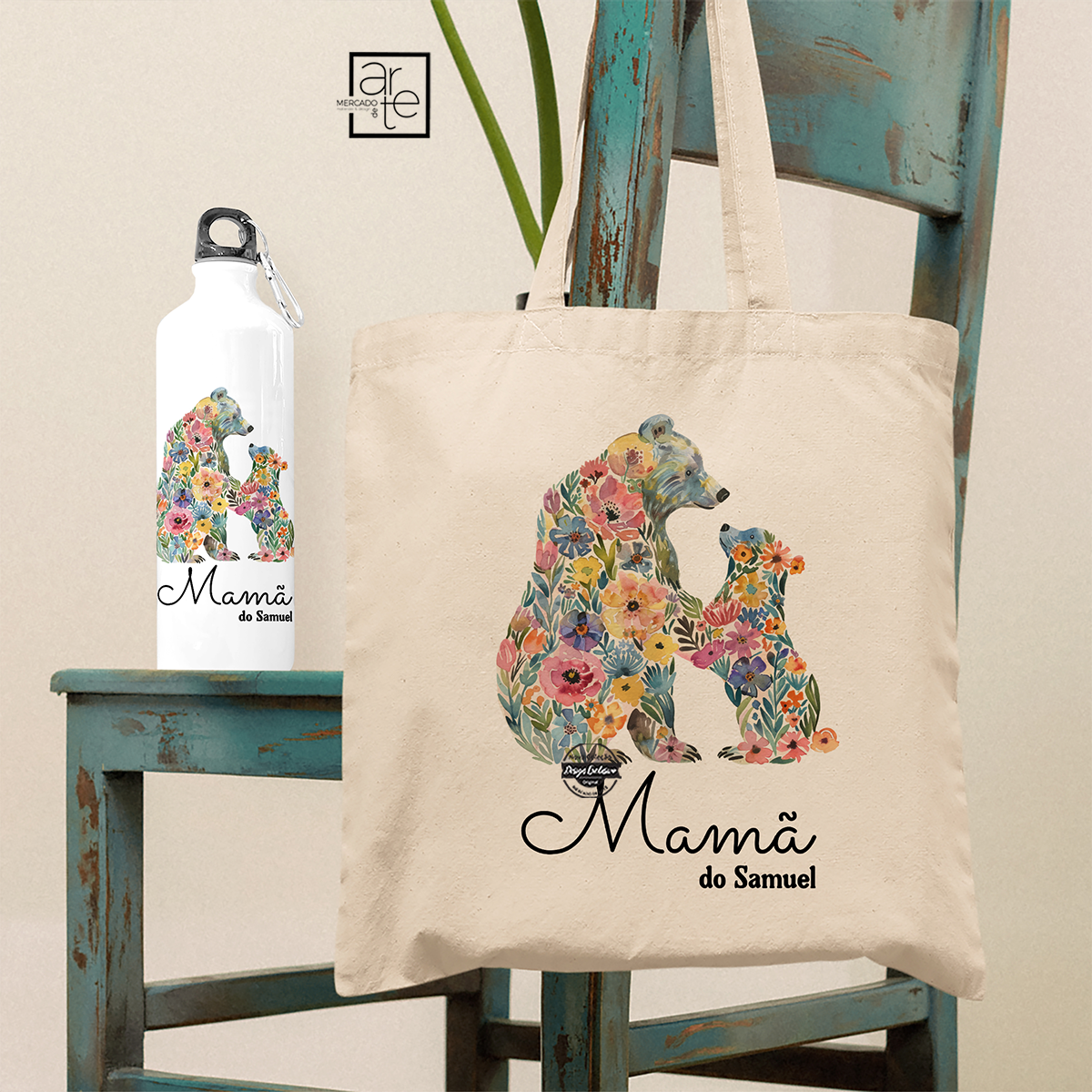 Garrafa e/ou saco "Mãe urso"