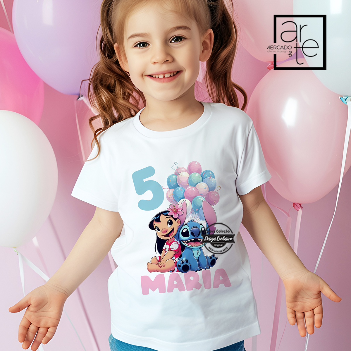 T-shirt aniversário "Lilo&Stitch"