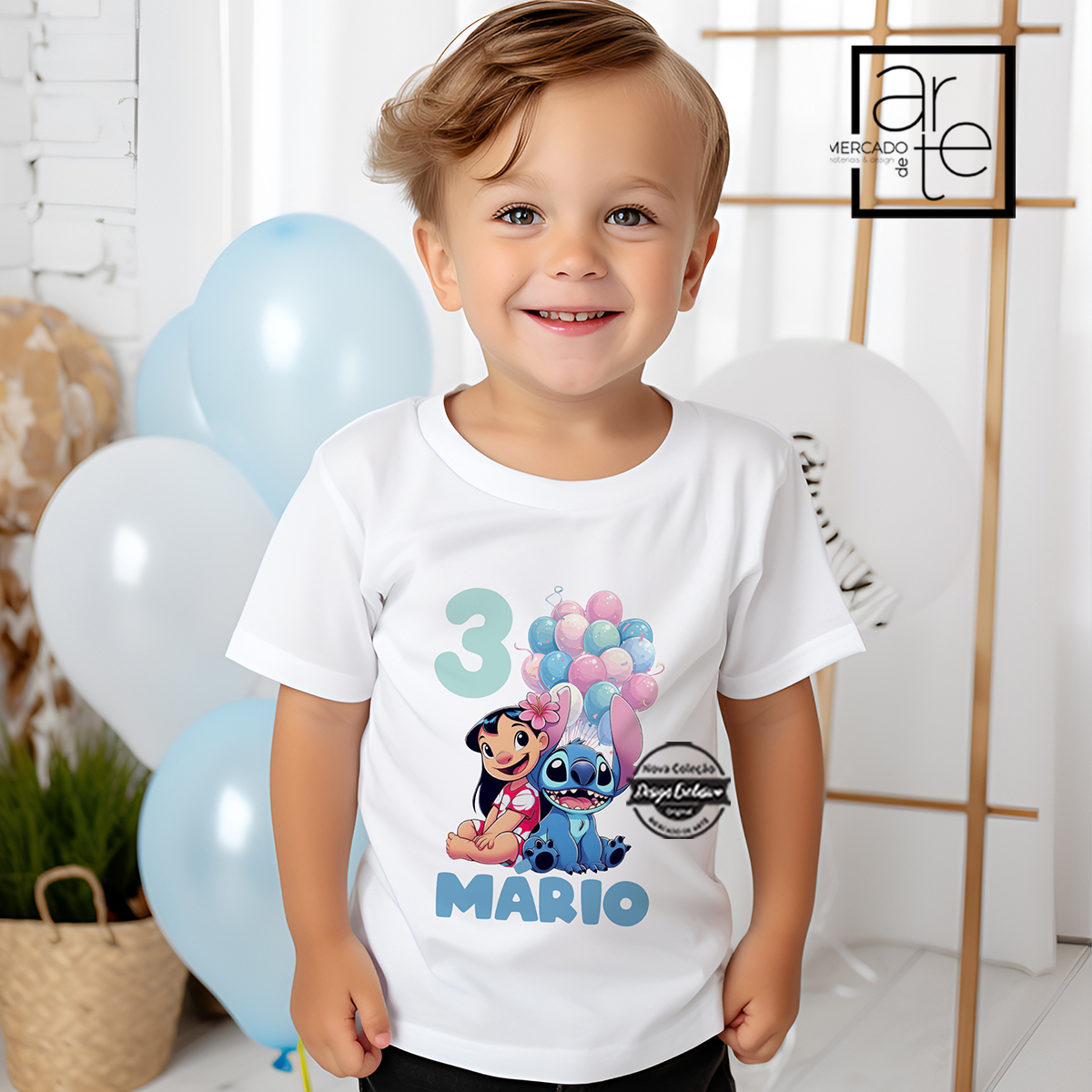 T-shirt aniversário "Lilo&Stitch"