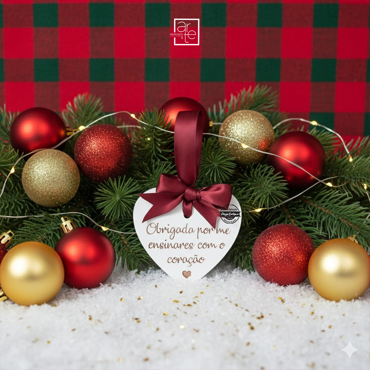 Coração em gesso perfumado "Obrigado..." - EXPRESSO