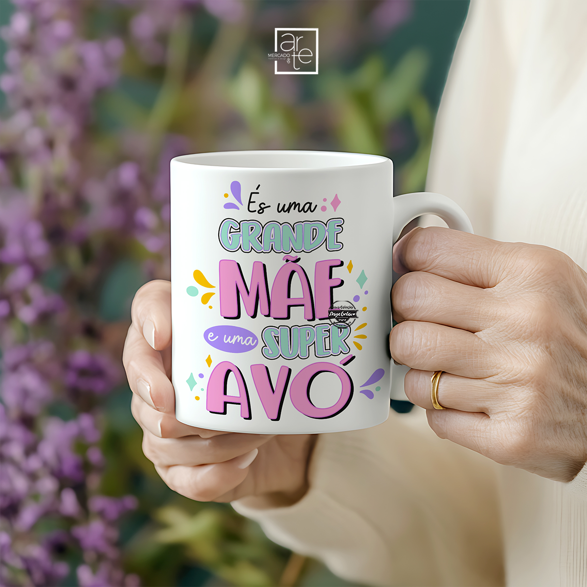 Caneca de cerâmica "És uma grande mãe..."