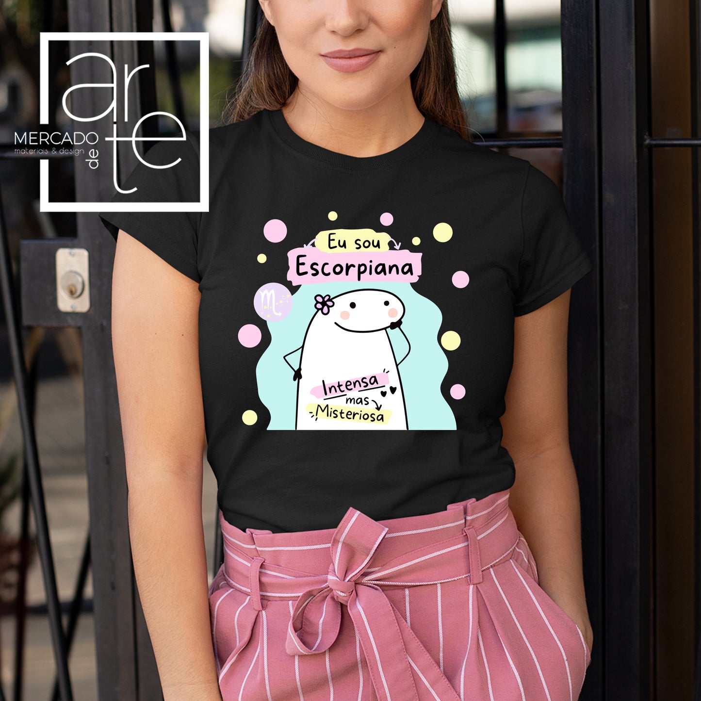 T-Shirt " Flork " 100 % algodão, disponível em branco ou preto e do tamanho S ao XXL, pode personalizar o texto a seu gosto, pode acrescentar o nome se preferir e as características de cada signo também. Uma sugestão de presente personalizado para aniversários por exemplo.