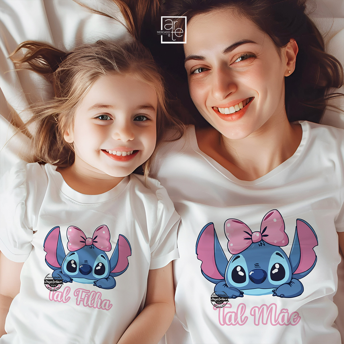 T-shirt ou sweat Stitch "Tal mãe/ Tal filha"