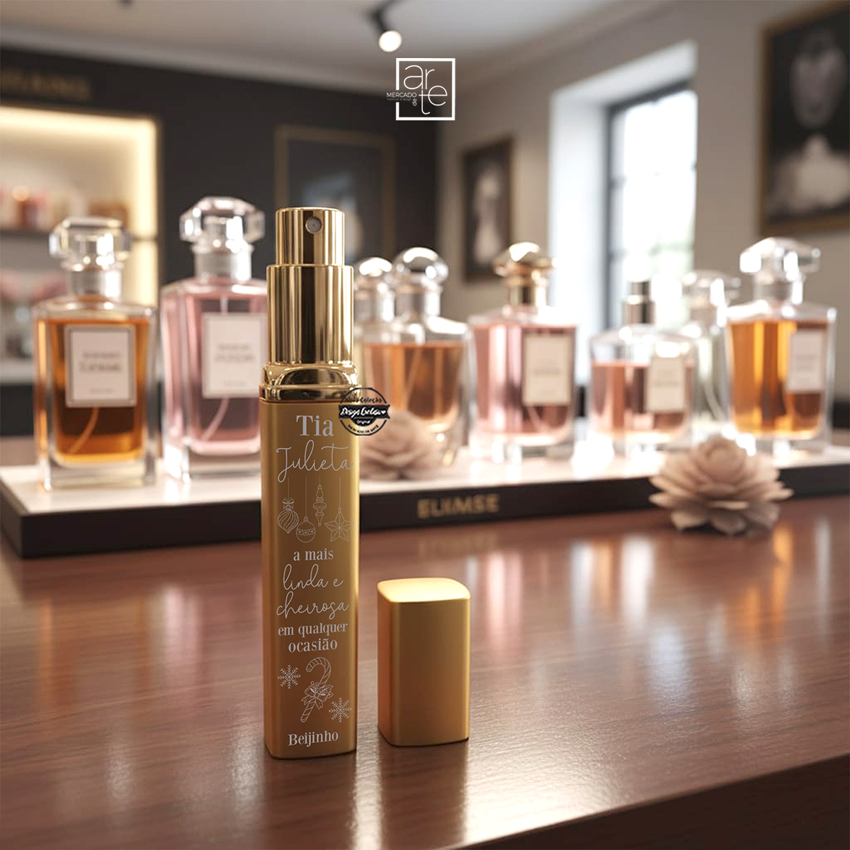 Vaporizador "Tia, a mais linda e cheirosa em qualquer ocasião"