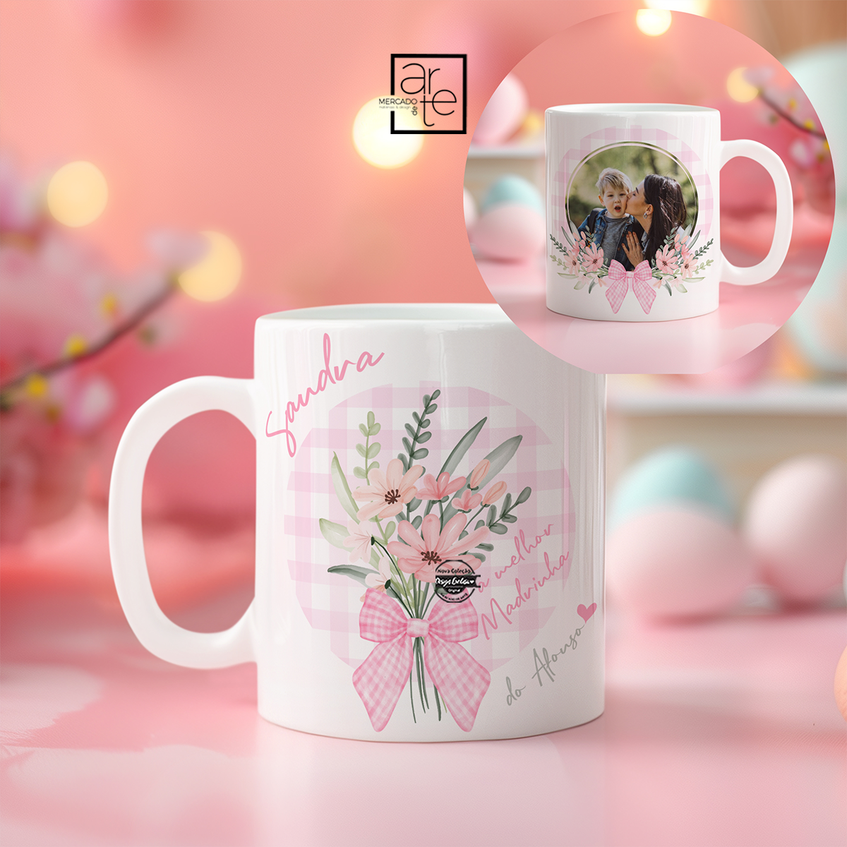 Caneca "És a melhor madrinha..."