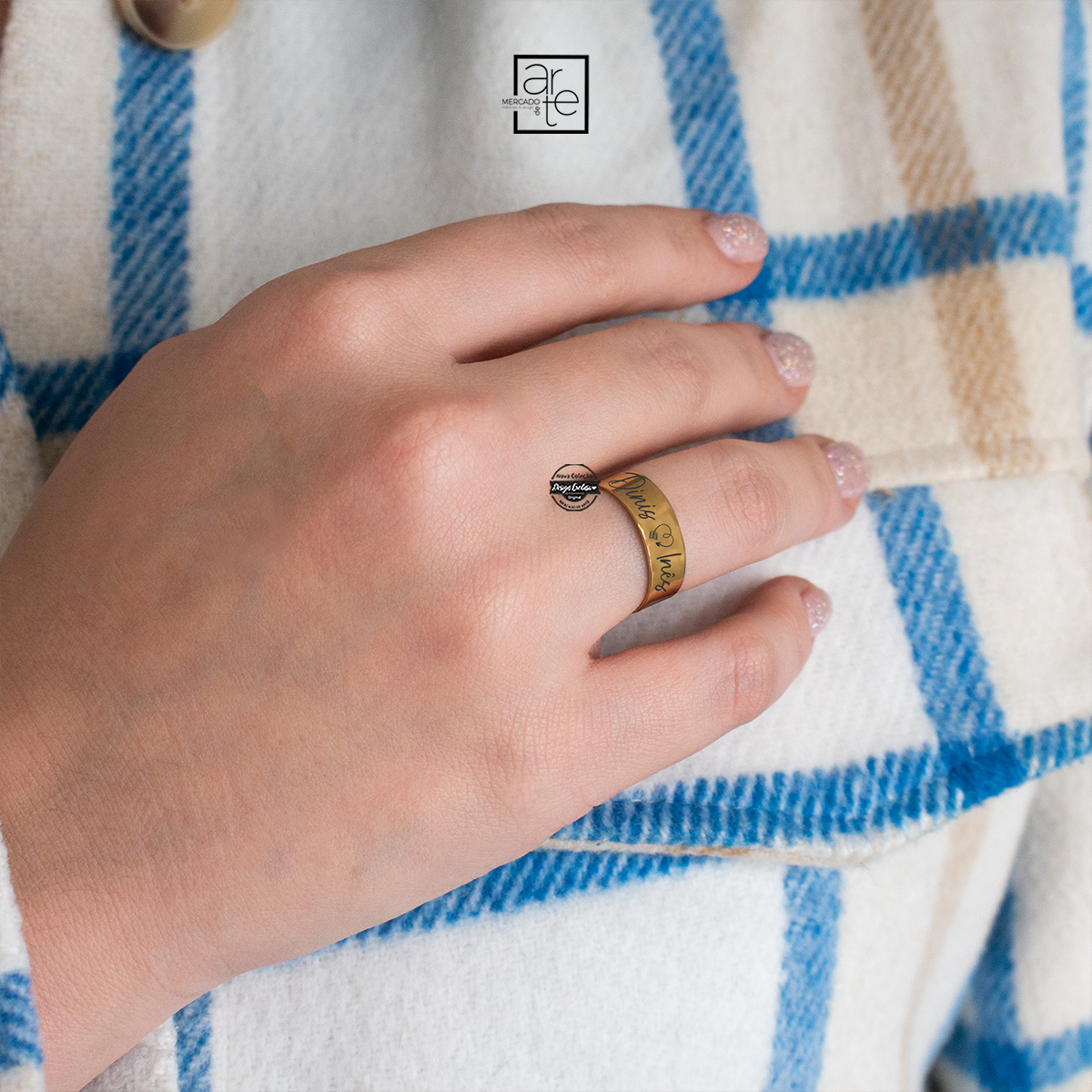 Anel ajustável "Nomes"