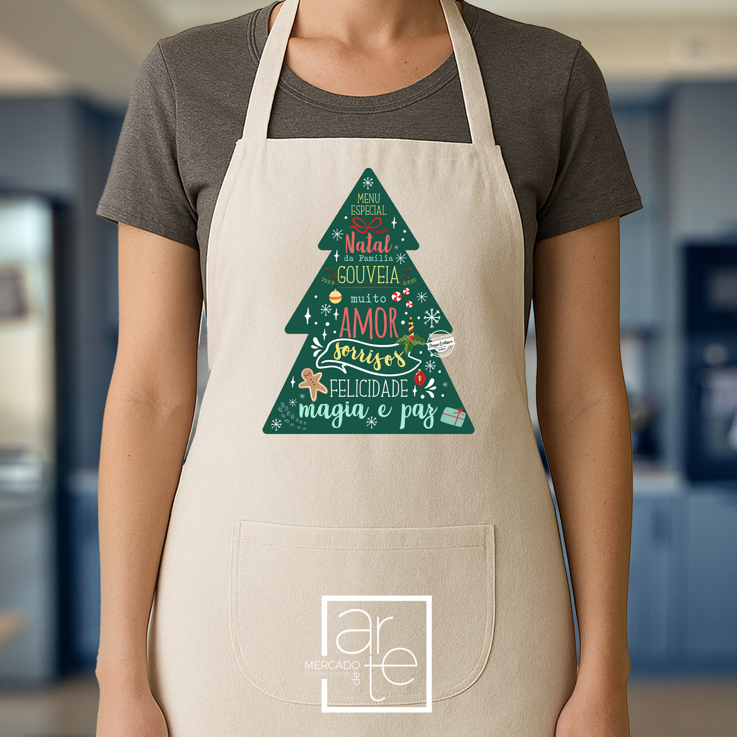 Avental de Natal "Menu especial"
