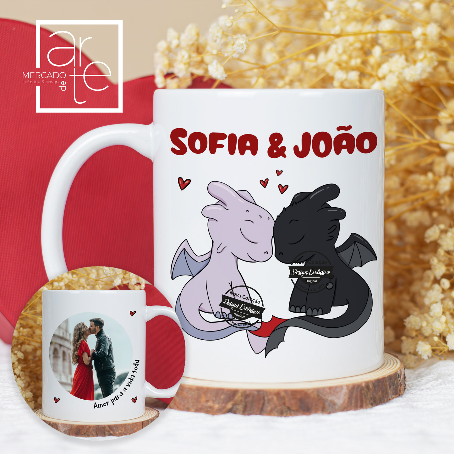 Caneca "Toothless and Light Fury"