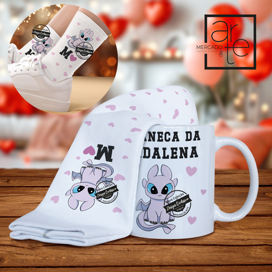 Caneca + meias "Light Fury"