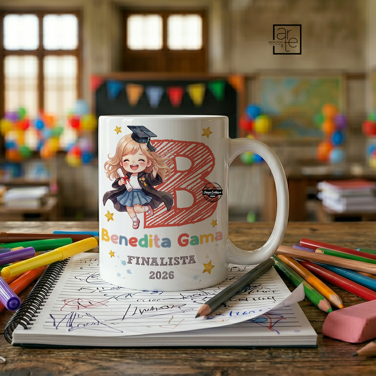 Ser finalista é muito mais do que terminar a escola - é celebrar anos de histórias, amizades, desafios e momentos que vão ficar para sempre na memória. 🎓✨
É o fim de uma etapa importante e o início de novos sonhos, novas metas e novas aventuras.
Caneca finalista nome "Finalista 2026", personalizado com o nome e ano que desejar.
Porque os melhores anos merecem ser recordados da melhor forma. 💫