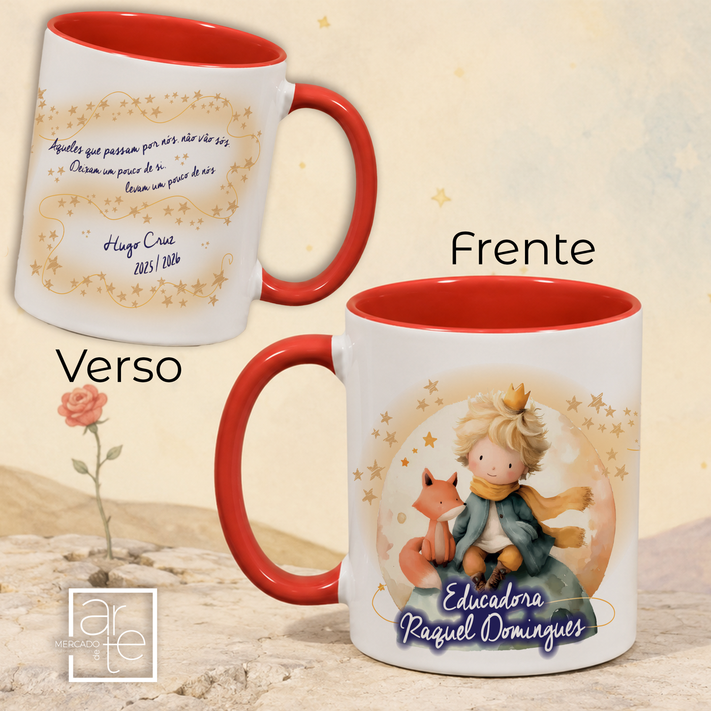 Caneca Pega Vermelha "Principezinho"