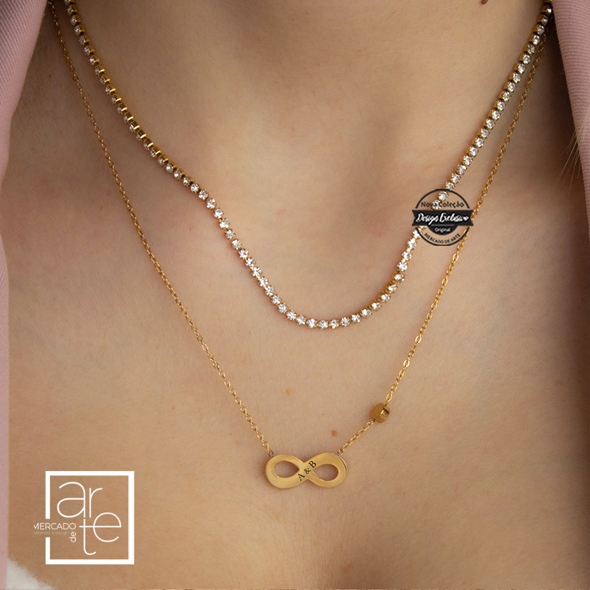Conjunto de fios "brilhantes e Infinito "