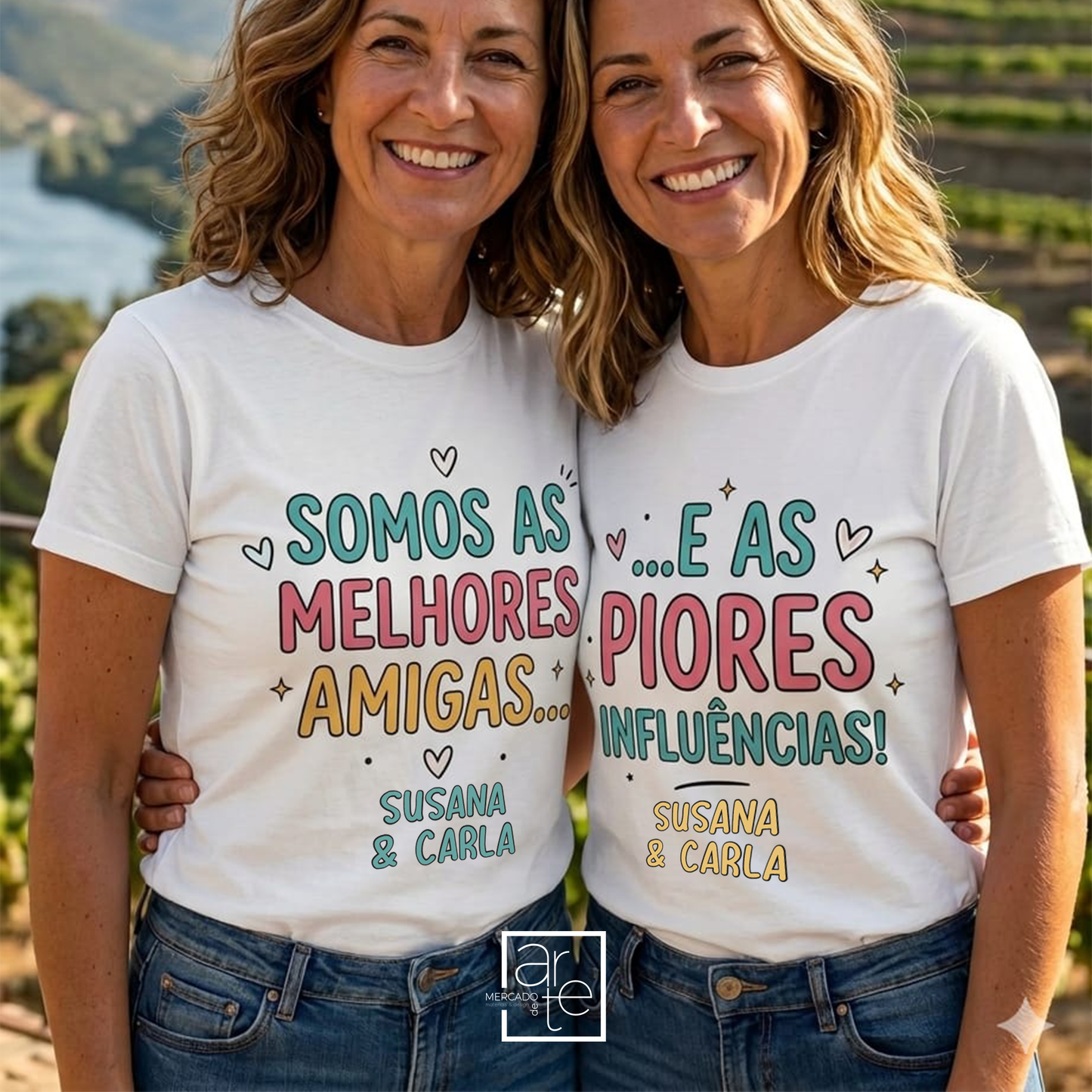Somos as melhores amigas… e as piores influências. 😂🫶
Conjunto t-shirts "Somos as melhores amigas... E as piores influências", porque algumas amizades não precisam de explicação. Precisam de memórias, gargalhadas e coisas personalizadas que sejam tão únicas quanto vocês. 💖
Personaliza para a tua melhor amiga e celebra essa amizade que ninguém entende, mas que vocês adoram.