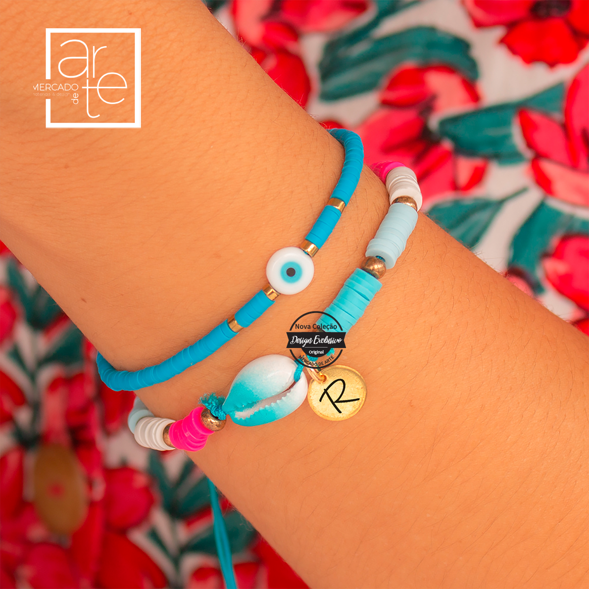 ovidade! Escolha a sua preferida ou compre o conjunto para completar o seu look de verão com as pulseiras mais fashion e coloridas! Vendidas em conjunto ou separadamente. REF: VER073 Material Missangas, peças em silicone e aço inóx.