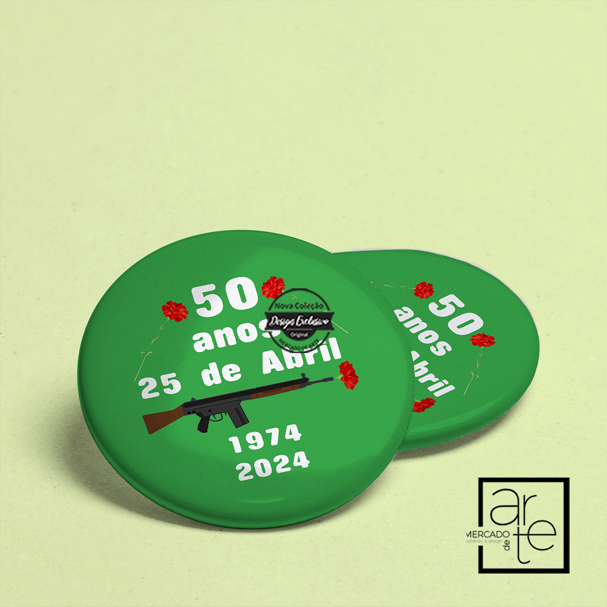 Crachá "25 de abril"