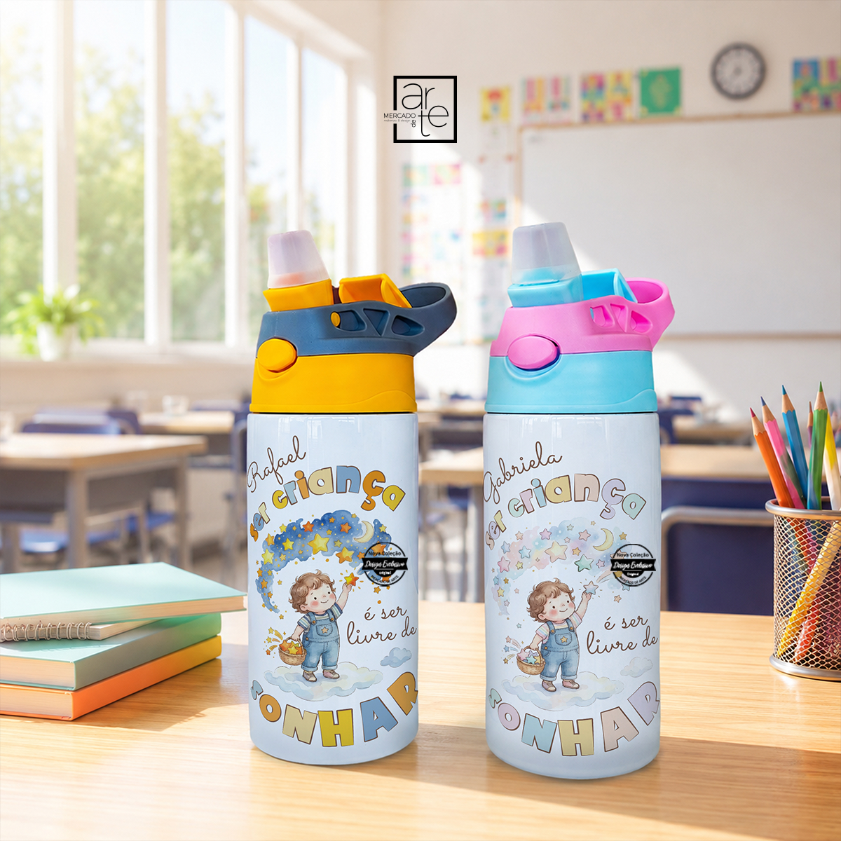 Os sorrisos mais genuínos merecem presentes especiais. 🌈
Neste Dia da Criança, celebra a imaginação, a alegria e a magia de ser criança com presentes pensados para criar momentos inesquecíveis. ✨
Garrafa premium "Ser criança é ser livre de sonhar" porque as melhores memórias começam nos detalhes mais simples.