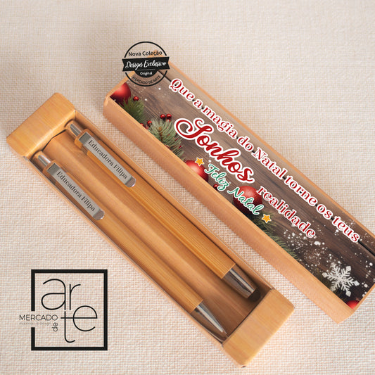 Conjunto caneta e lapiseira " Natal"