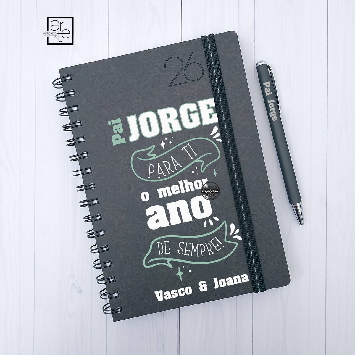Agenda diária 2026 "Pai...melhor ano"