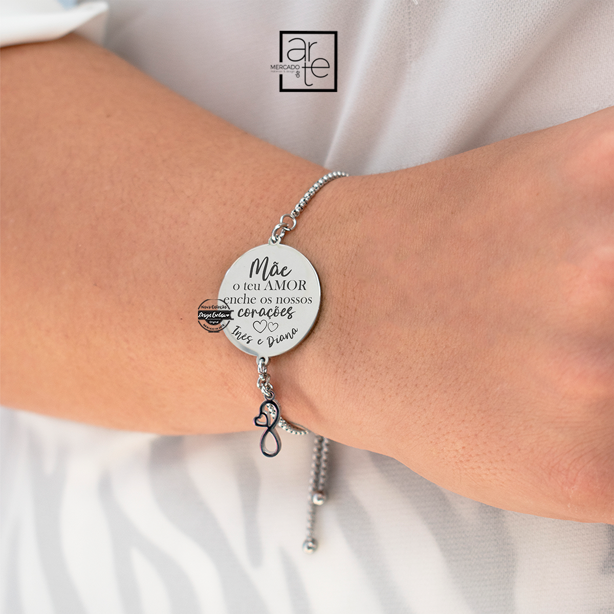 Pulseira ajustável "Mãe"