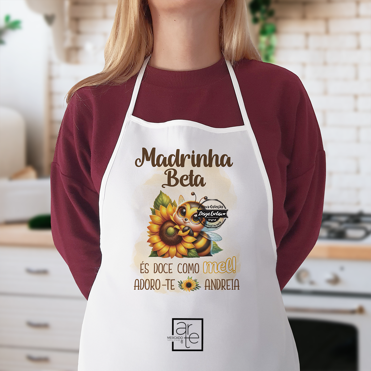 Avental abelha "Madrinha"