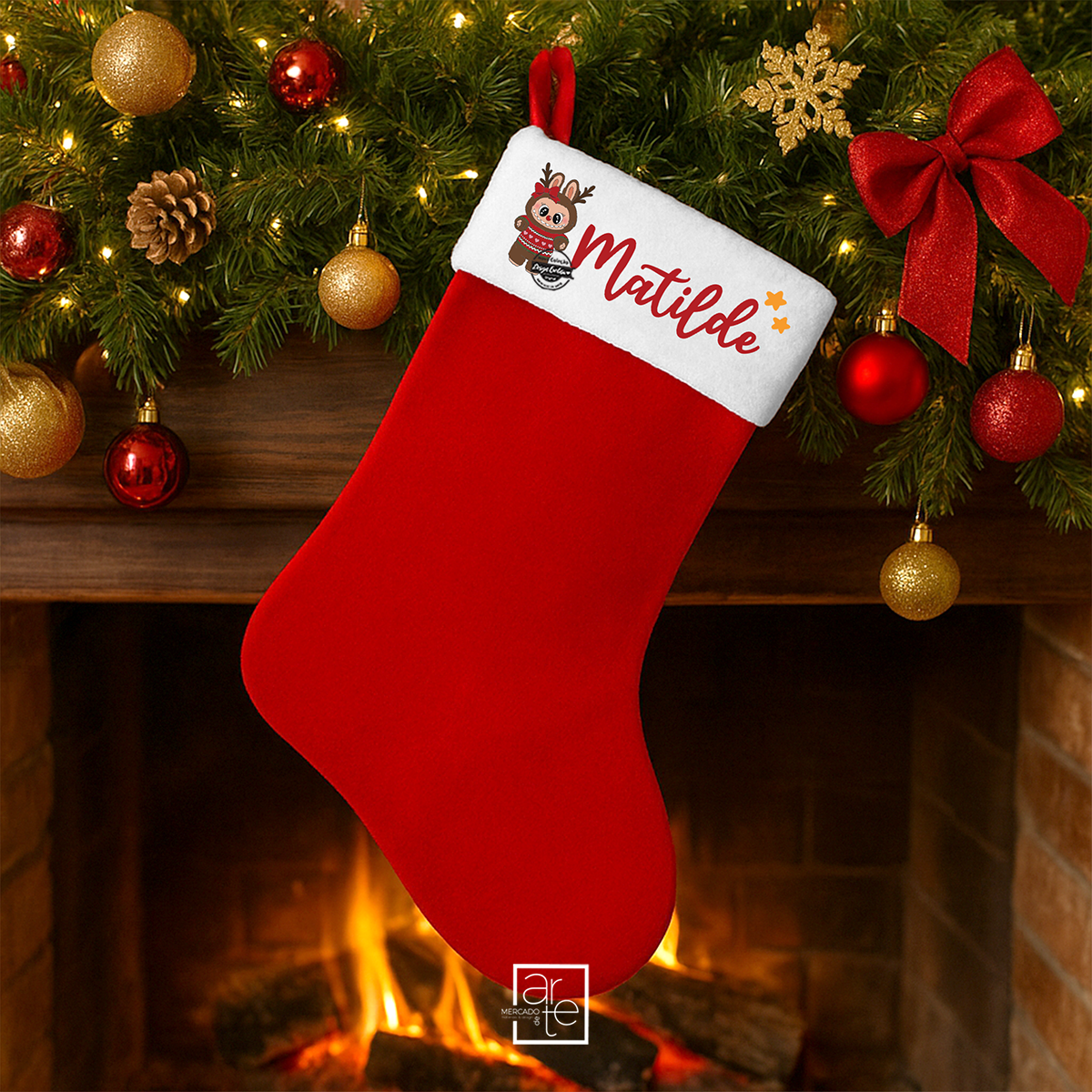 Bota de Natal "Labubu"