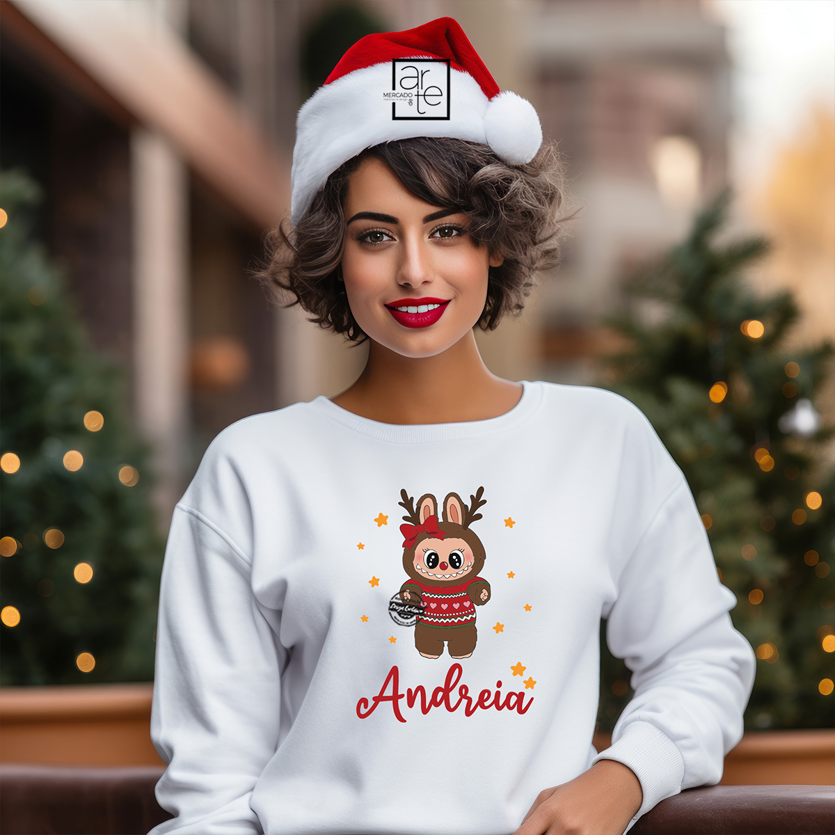 Sweat Natal "Labubu menina"