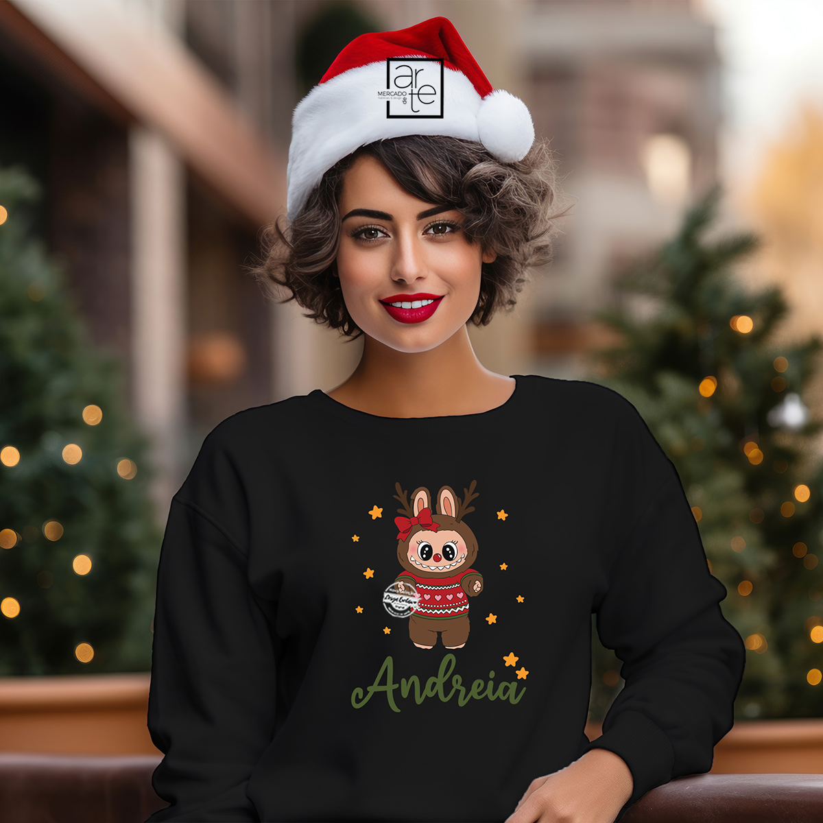 Sweat Natal "Labubu menina"
