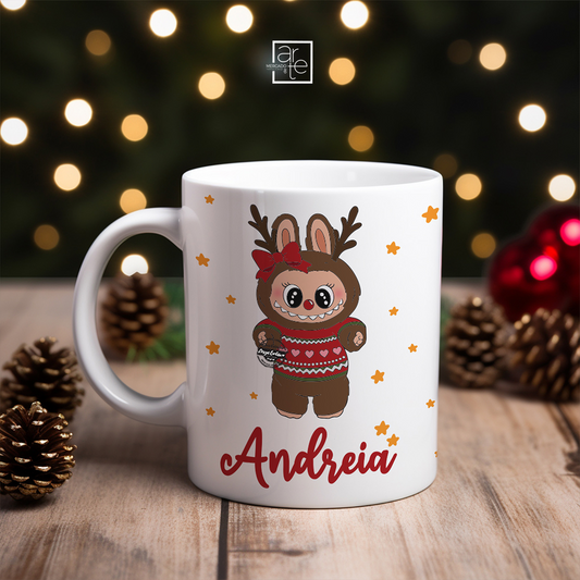 Caneca Natal "Labubu"