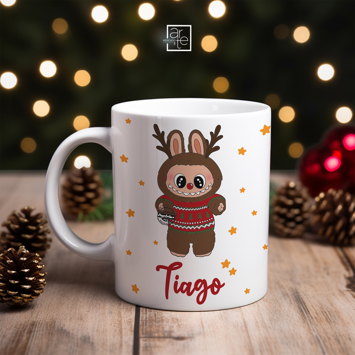 Caneca Natal "Labubu"