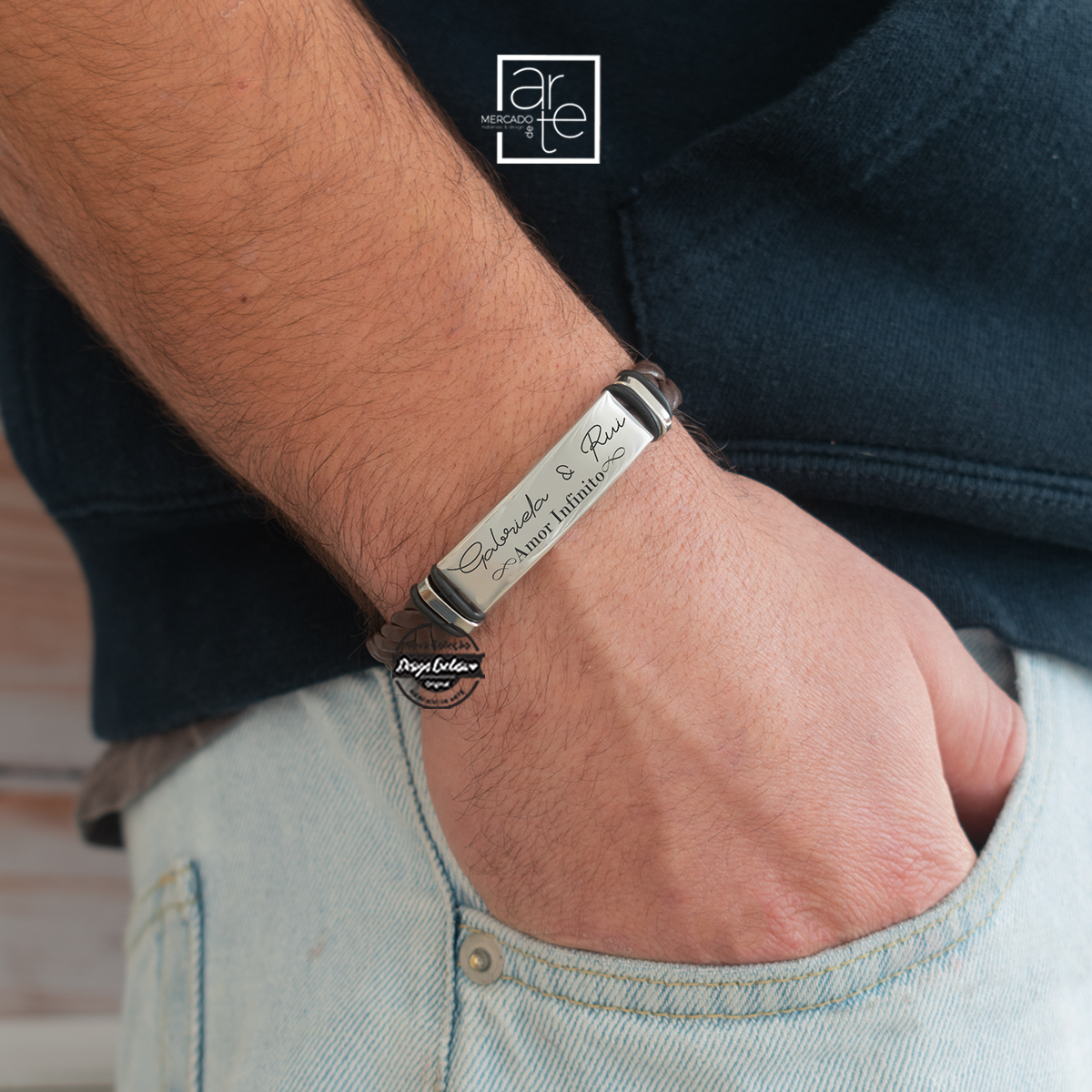 Pulseira dupla " Amor infinito"