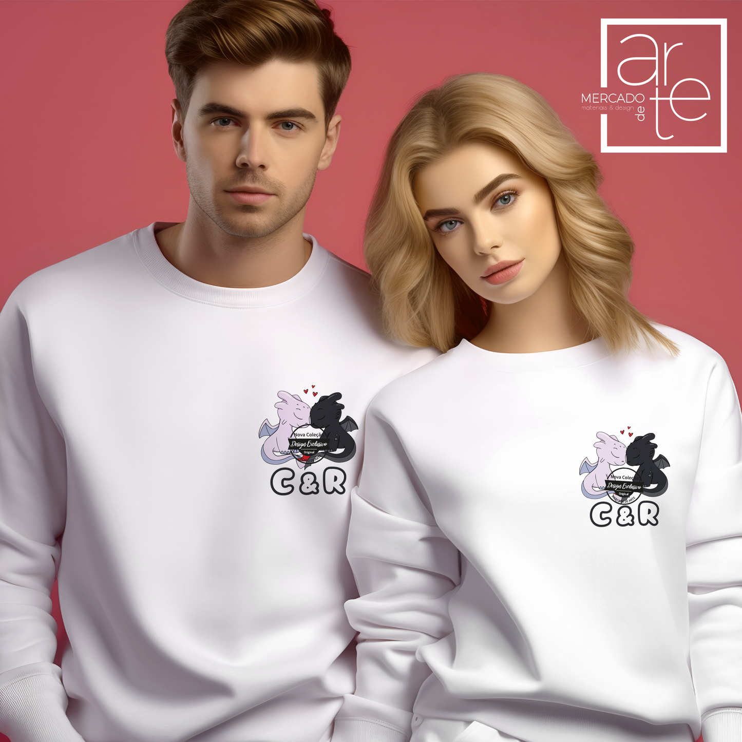 Conjunto de Sweats "Toothless and Light Fury"