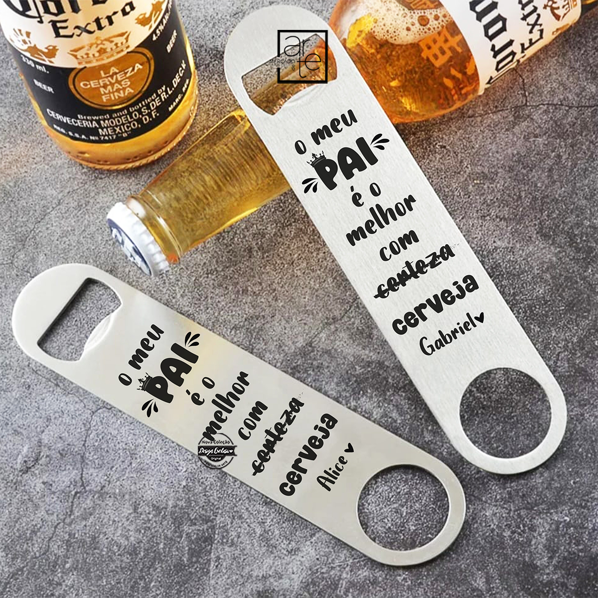 Saca caricas "O meu PAI é o melhor com certeza/cerveja"