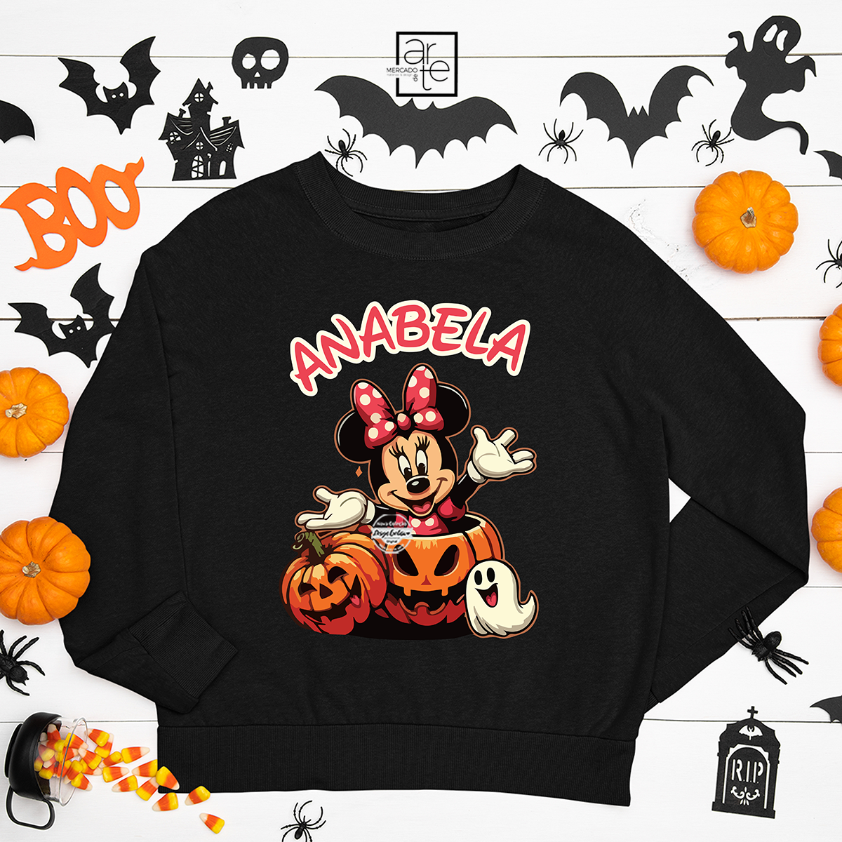 Sweat halloween "Minnie"