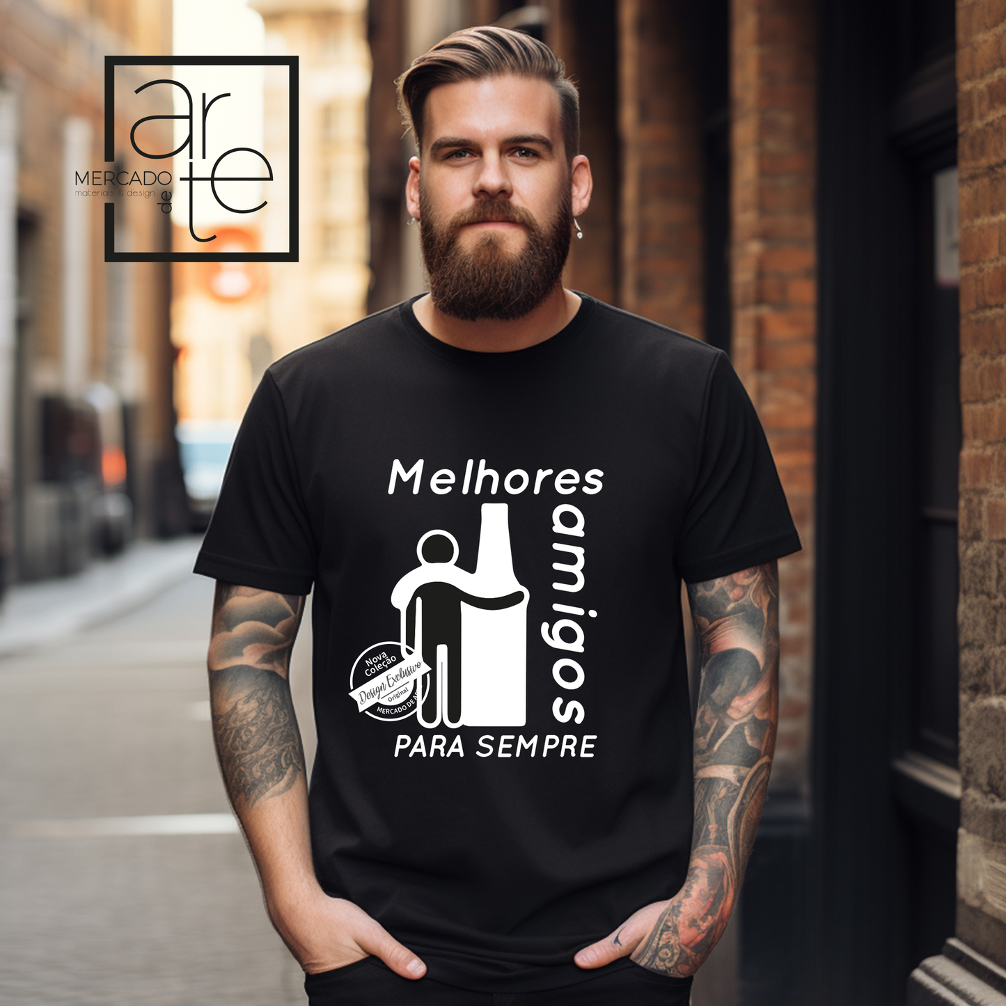 T-shirt "Homem e cerveja"