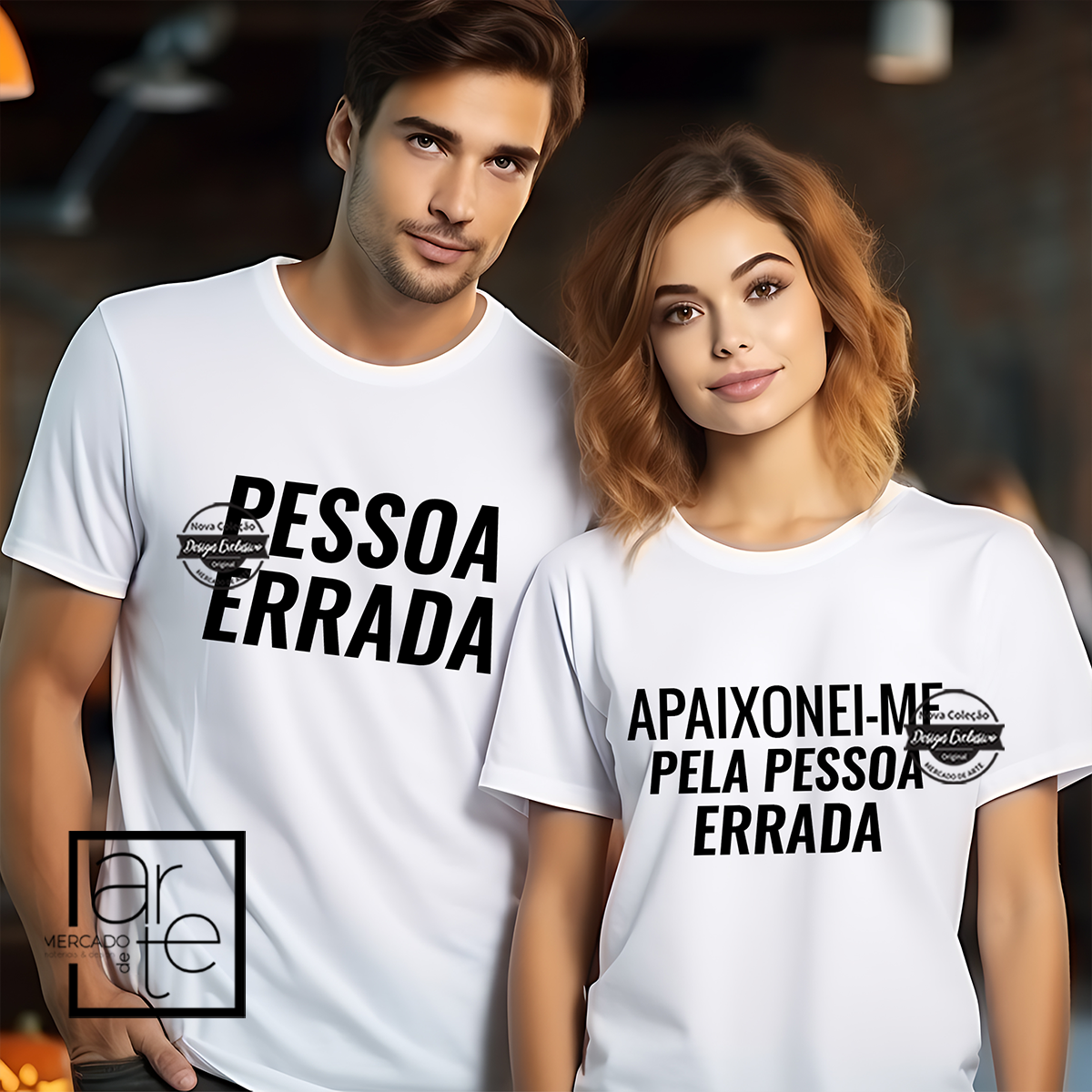 T-shirts "Apaixonei-me pela pessoa errada"