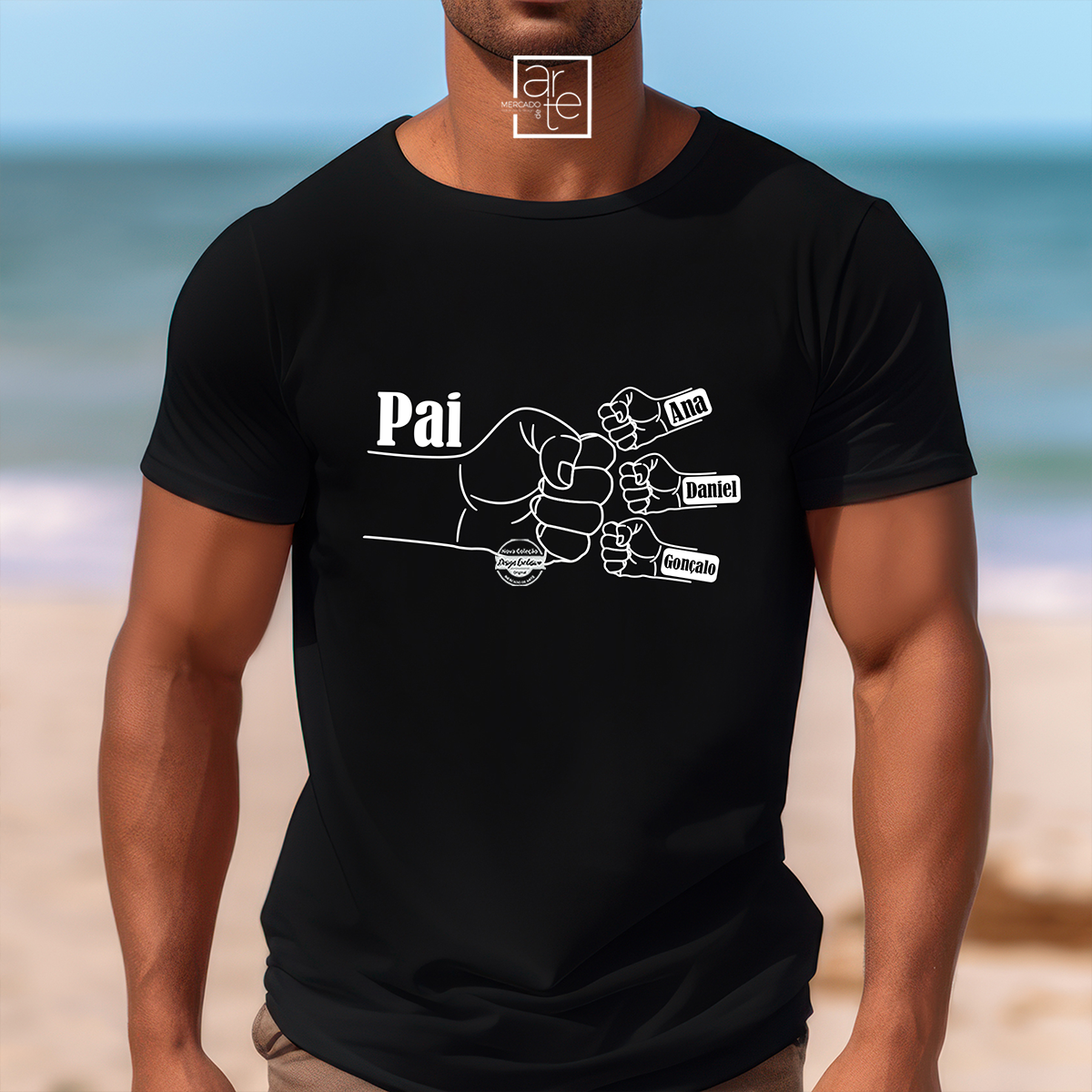 T-shirt pai "Fist bump"