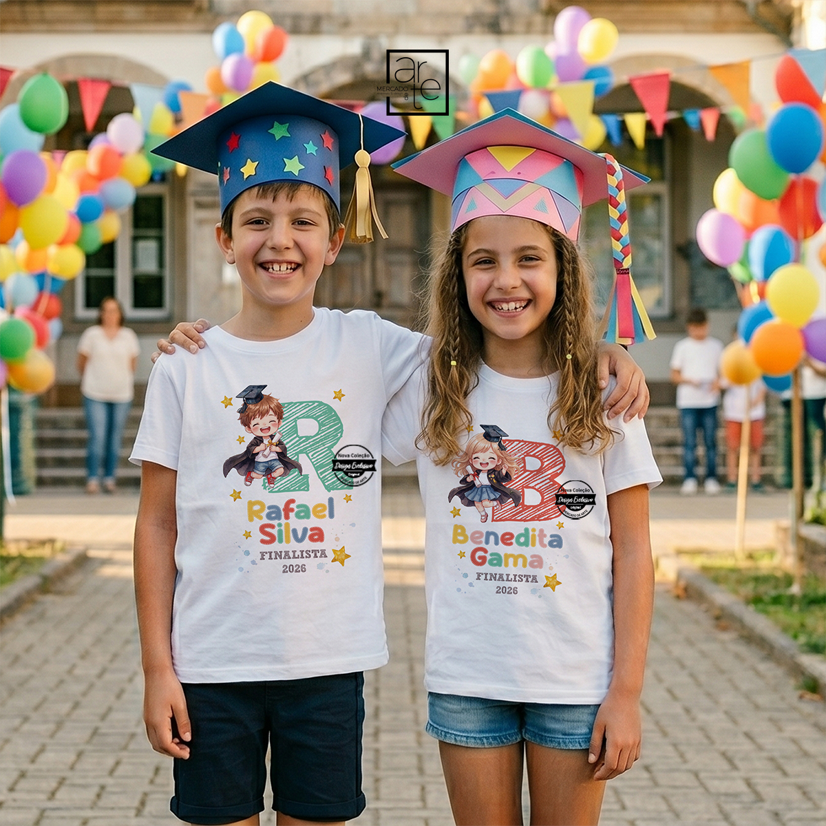 Ser finalista é muito mais do que terminar a escola - é celebrar anos de histórias, amizades, desafios e momentos que vão ficar para sempre na memória. 🎓✨
É o fim de uma etapa importante e o início de novos sonhos, novas metas e novas aventuras.
T-shirt nome "Finalista 2026", personalizado com o nome e ano que desejar. T-shirt disponível nos tamanhos 1-2 anos, 3-4 anos, 5-6 anos, 7-8 anos, 9-11 anos e 12-13 anos.
Porque os melhores anos merecem ser recordados da melhor forma. 💫