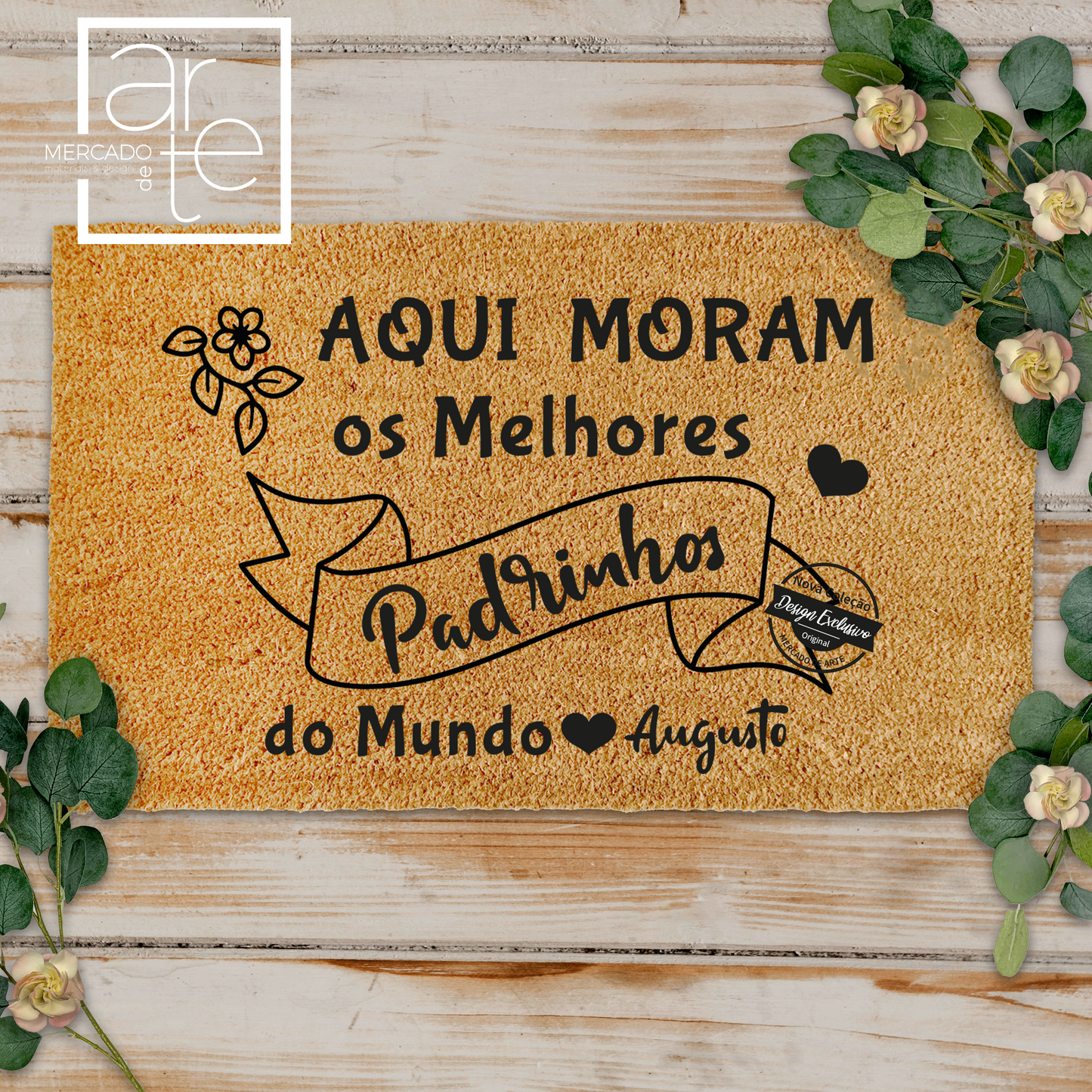 Tapete de entrada "Padrinhos"