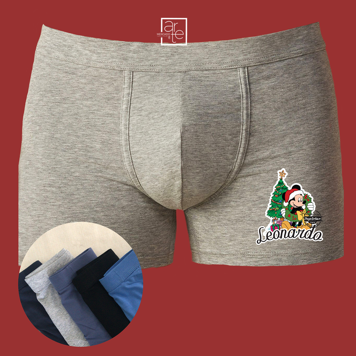 Boxers de natal "Mickey"