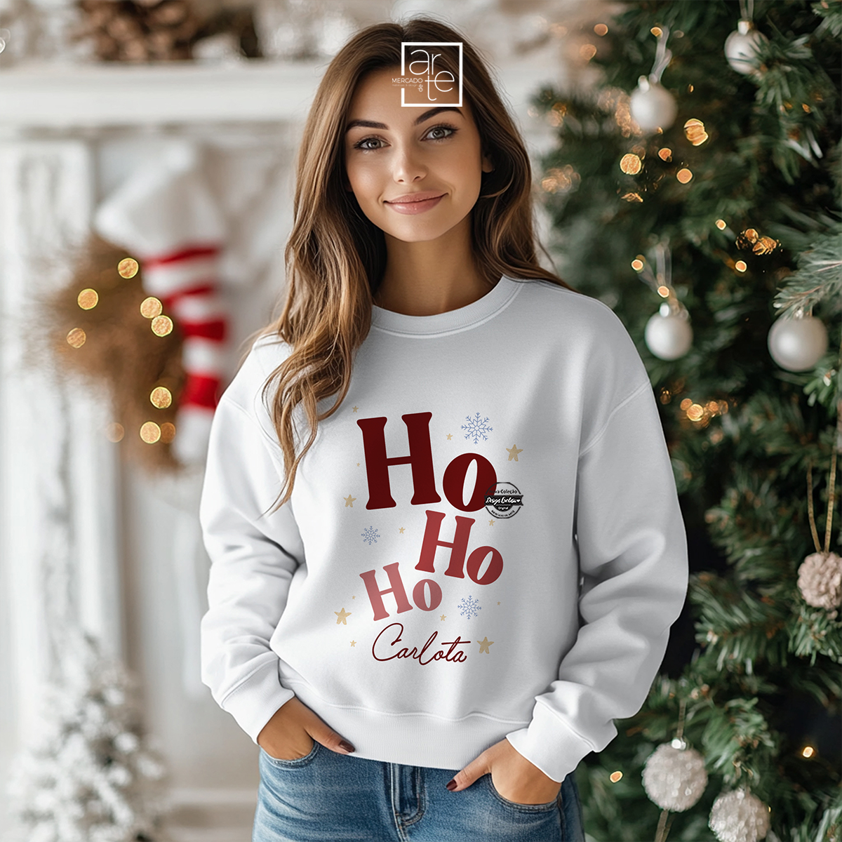 Sweat de natal "HoHoHo"