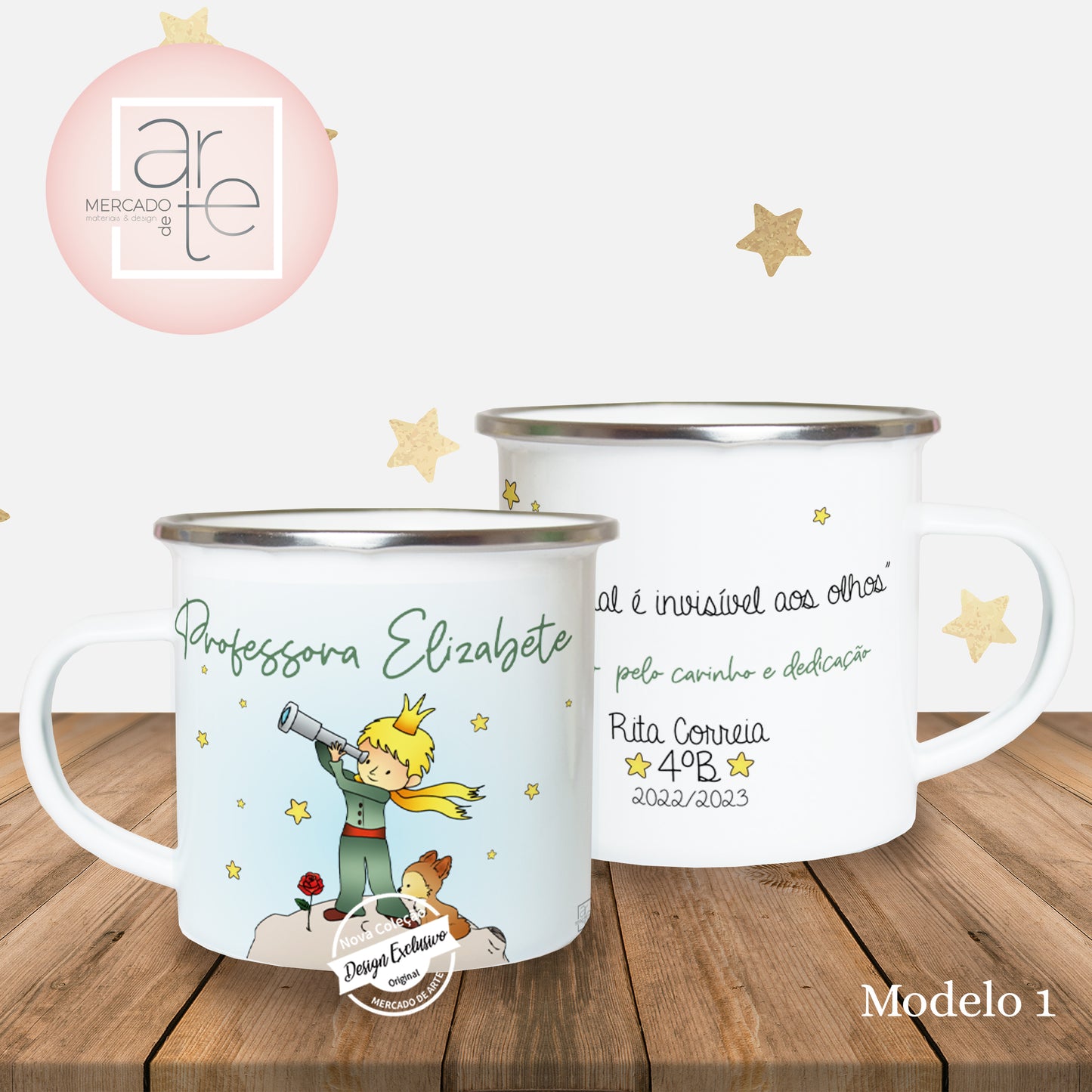 Caneca de esmalte "Principezinho "