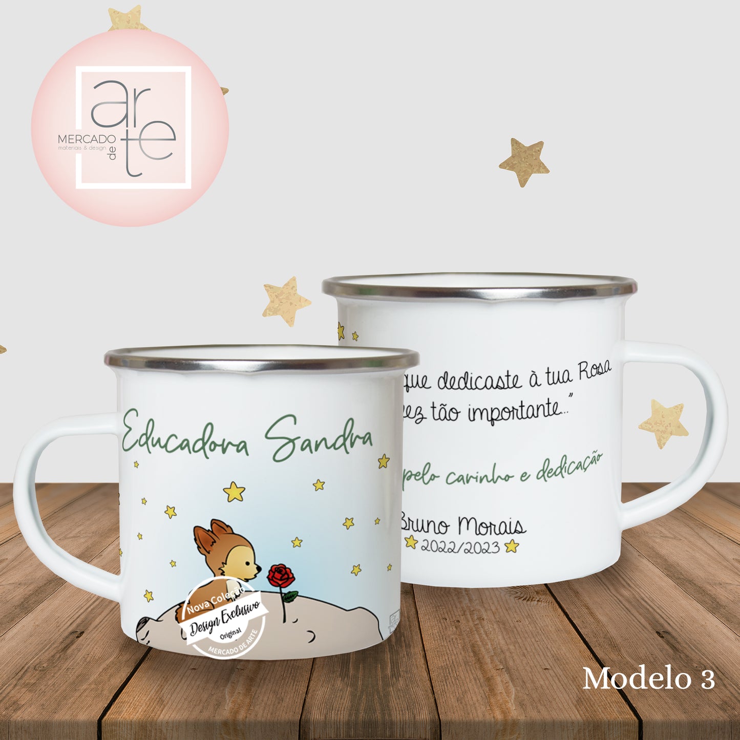 Caneca de esmalte "Principezinho "