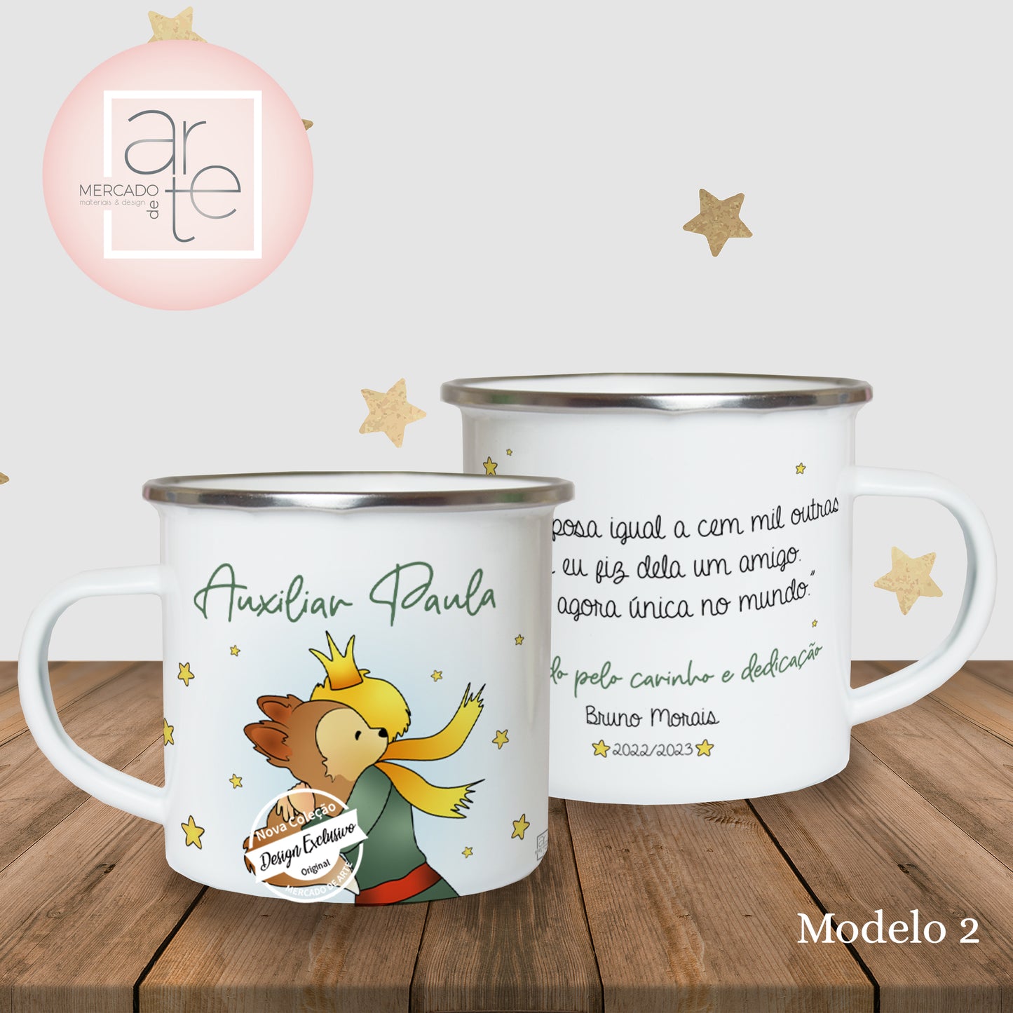 Caneca de esmalte "Principezinho "