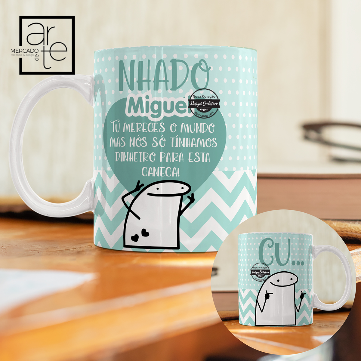 Caneca Flork "Cu...nhado/a"